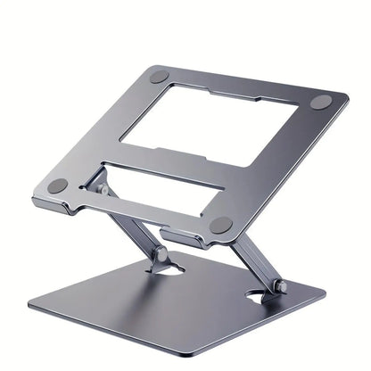 1 Set Laptop Stand Silver, 360 ° Rotating Height Adjustable Notebook Holder Riser for 18 Inch Gaming Laptop, Ergonomic Desktop Bracket for MacBook PC, Gift for Students Office Gamers