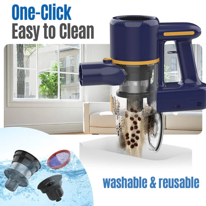 N7 PRO cordless vacuum cleaner-55 kPa powerful, 2 Modes, removable battery, for animal hair, Carpet, hard floors