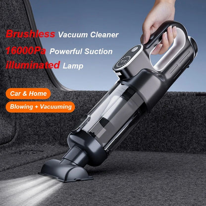Handheld Wireless Vacuum Cleaner Strong Suction Mini Car and Home 18000Pa LED Screen Display Vacuum Cleaner One-Key Car Home Office Pet