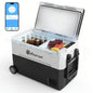 Foursun 21L/25L/35L/45L/55L Portable Compressor Car Fridge Freezer with Bluetooth App Control, for Camping, Travel, Home, DC 12V/24V & AC 100-240V