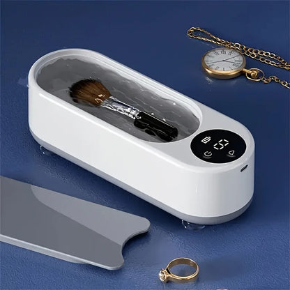 Ultrasonic Cleaner,Portable Sonic Cleaning Machine with Digital Timer,Household Cleaner for Eyeglasses,Jewelry,Rings,Dentures,Watches