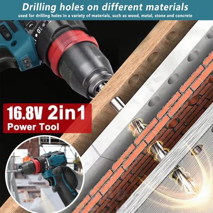 2in1 Brushless Electric Screwdriver Drill  55\45Nm Torque Cordless Speed Regulation Handheld Lithium Driver Dril with 2 Battery