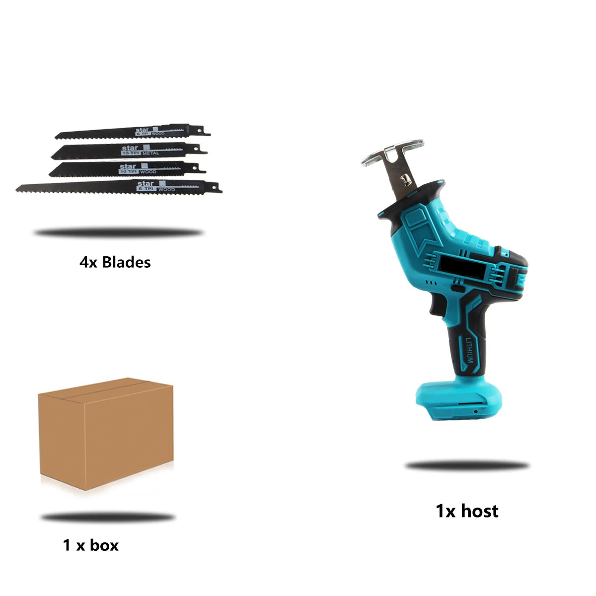 100mm Cordless Electric Reciprocating Saw 3000rpm Variable Speed Metal Wood Cutting Tool Electric Saw For Makita 18V Battery
