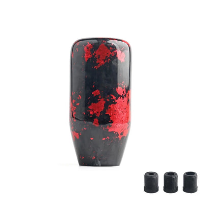 JDM Style Racing Forged Fiber Gear Shift Knob Cylindrical And Spherical Shift Knob For Most Car Decorations Accessories