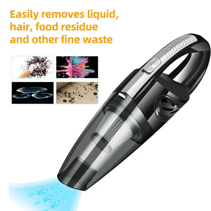 TUERBB VC01 Lightweight & Portable Vacuum Cleaner, Strong Power, USB-C Rechargeable for Car Cleaning Home Pet Hair