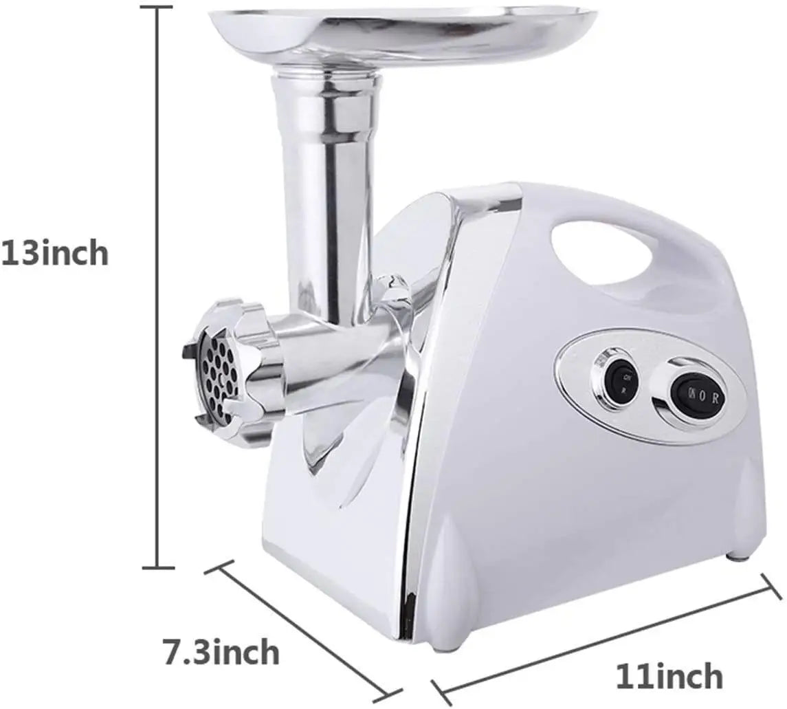 2800W Electric Meat Grinder Stainless Steel Multifunction Vegetable Sausage Processor Slicer Chopper Mincer Baby Food Processor