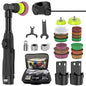 12V Cordless Mini Car Polisher Detailing Wireless Car Polishing Machine 1/1.5/2 Inch Pads Kit For Auto Wax, Adjustable Speed