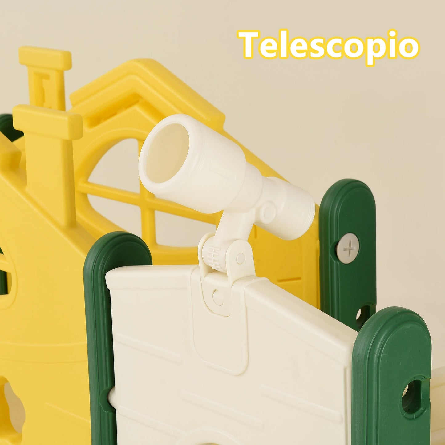 Children's Double-Slide Playground, Including Castle, Slides, Climbing Frames, Tunnels and Telescopes, Indoor Toddler Play Facilities
