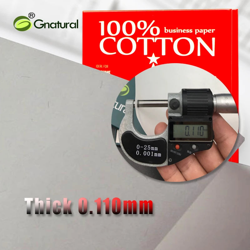 90gsm US 100% cotton paper Letter Size 216*279mm White color with Watermark Low-Starch Waterproof 100 sheets MCYT003