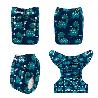 U Pick ALVABABY Digital Position Cloth Diapers Baby Reusable Modern Cloth Nappy for Baby with 1pc Microfiber Insert