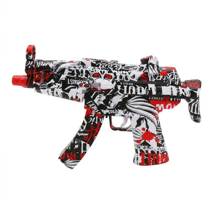 Electric Toy Launcher with Graffiti Design - Action Gun with Light and Sound Effects for Kids, Model Yf-1718, Adventure Gift