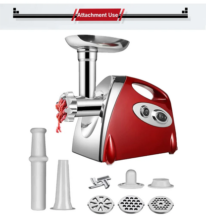 2800W Electric Meat Grinder Stainless Steel Multifunction Vegetable Sausage Processor Slicer Chopper Mincer Baby Food Processor