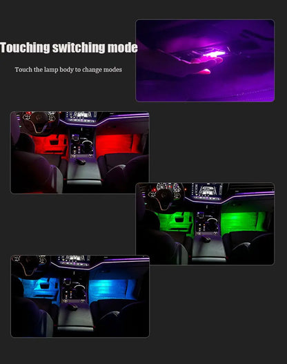 For Audi A1 8X A3 8V 8Y A4 B8 B9 A5 8T A6 C6 C7 C8 A7 A8 D3 D4 D5 Q2 Q3 8U F3 Q5 8R FY Q7 4L 4M RGB Footwell Lights HD Seat Lamp