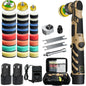 Cordless Mini Polisher,1/1.5/2Inch,DA&RO with Adjustment Speed, 2 Rechargeable Batteries,Car Detailing Micro Polisher