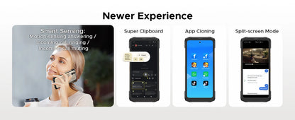 DOOGEE Blade20 Turbo 5G Rugged Phone Gemini Al 6.6'' Screen 10300mAh Battery 8GB 256GB 50MP Camera Android 15 NFC Mobile Phone