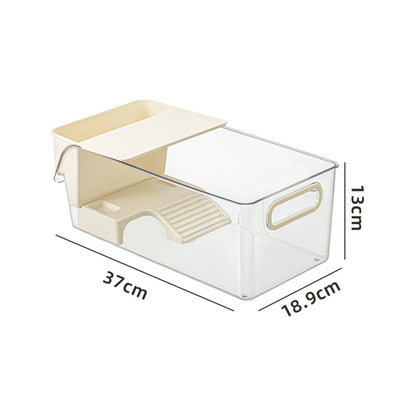 Turtle Tank with Basking Ramp Reptile Habitat Tank Resting Accessories for Amphibians Tortoises Feeding Container