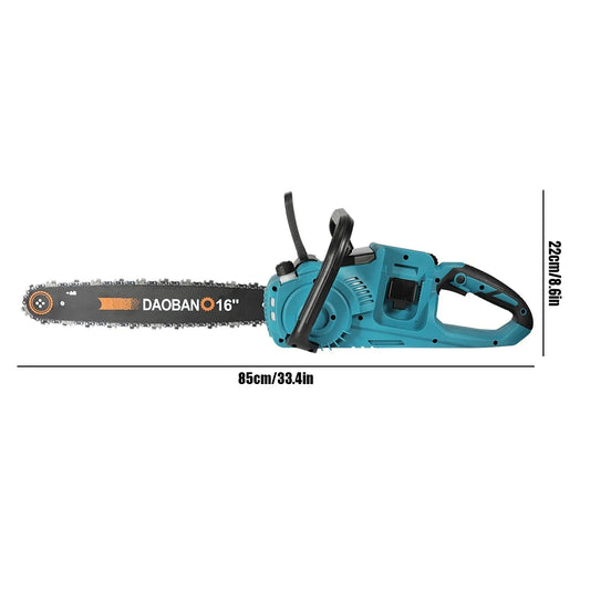 16-Inch Electric Chainsaw 3500W Brushless Motor Low-Vibration Handheld Gasoline-Free Smoke-Free Woodworking Power Tool