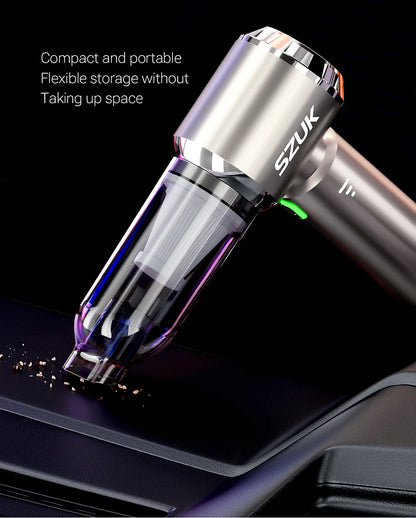 SZUK 2026 New Mini Car Vacuum Cleaner 985000Pa Wireless Vacuum Cleaner Powerful Suction Handheld Portable Vacuum Cleaner For Car