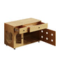 Wooden cat litter box cabinet/cat bed with drawers and wheels, multi-functional cat house furniture/portable cat toilet/storage cabinet, effectively controls odors, suitable for indoor cat house decoration.