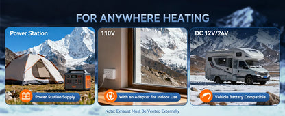 MUDIRO M-5S EVO-H Diesel Air Heater, CO Protection,Custom Alarm & Auto Shutoff, Whisper-Quiet, ±2°F Precision Temp, 5500m Auto-Adaptive Altitude,Smart LCD Bluetooth & Remote, Auto Start/Stop, for Car/Truck/RV/Boat/Tent/Bus/