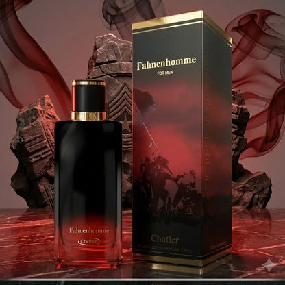 Fahnenhomme for men 100ml - Chatler. Men's perfume Eau de Parfum woody floral with notes of lavender, nutmeg, and leather base.