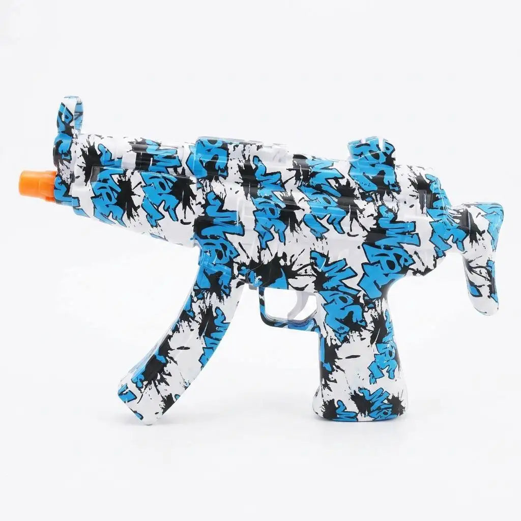 Electric Toy Launcher with Graffiti Design - Action Gun with Light and Sound Effects for Kids, Model Yf-1718, Adventure Gift