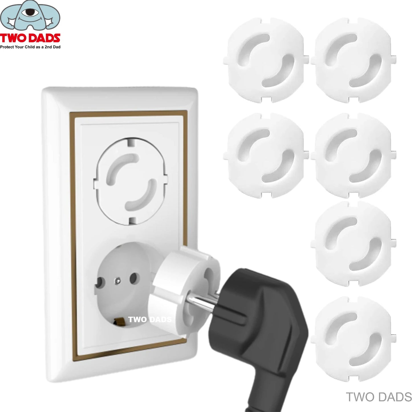 Baby Safety Child Electric Socket Outlet Plug Protection Security Two Phase Safe Lock Cover Kids Sockets Cover Plugs