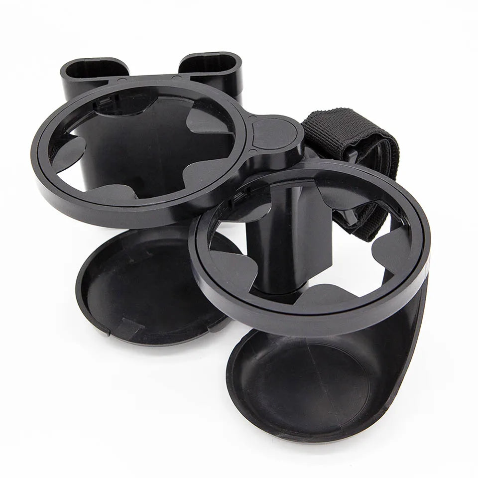 Stroller Cup Holder Phone Support Milk Bottle Drink Cup Holder Conversion 2 Cups For Universal Pram Baby Stroller Accessories
