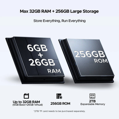 DOOGEE Tab G6 Max Tablet Android 16 32GB+256GGB 13.4'' 90Hz Display 11000mAh Battery 7.7mm Ultra-thin UNISOC T7280 Widevine L1