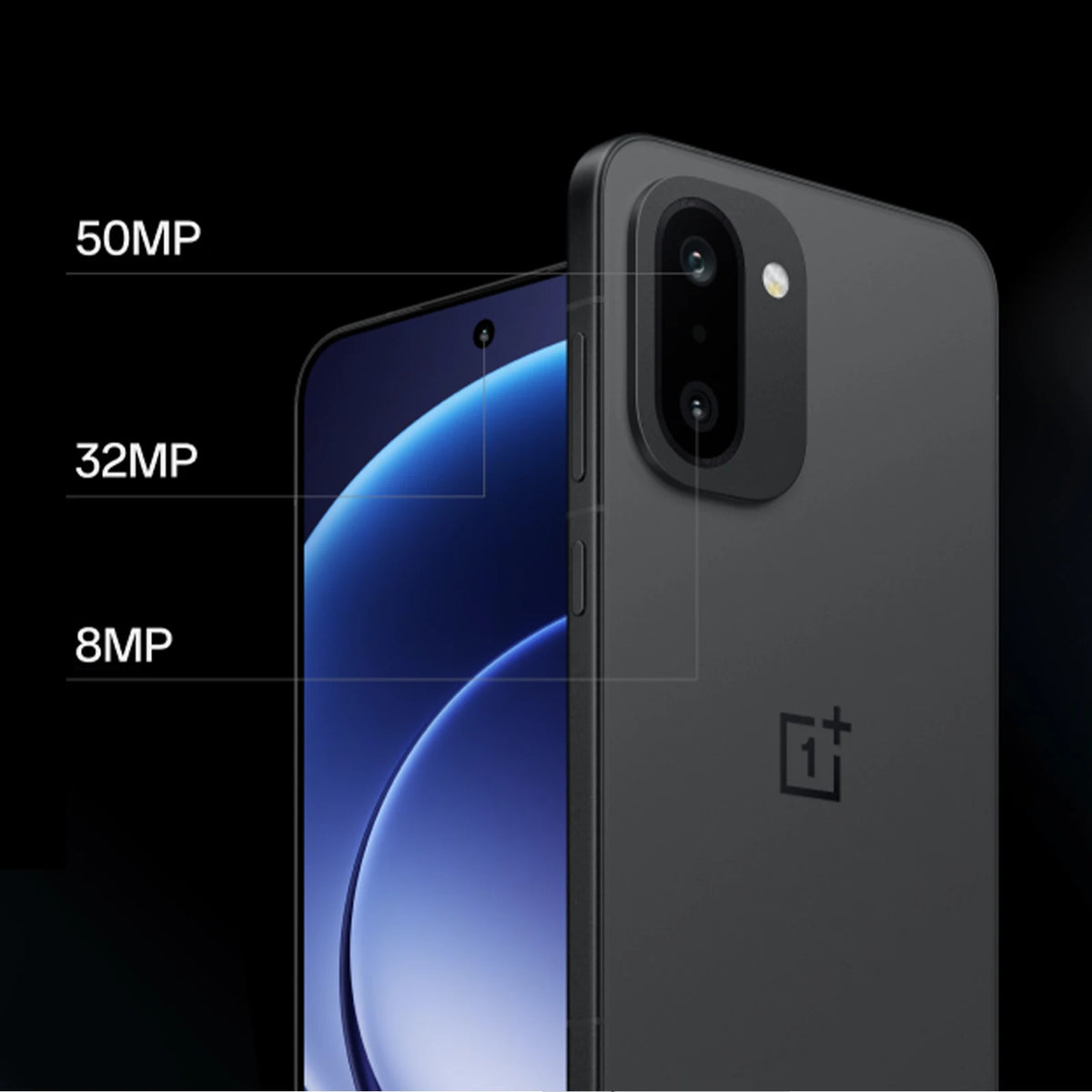 Smartphone OnePlus 15R 5G AI, 12 GB RAM, 256 GB ROM, 6.83-inch AMOLED display, 7400 mAh battery, IP68 water resistant, with 80 W charger