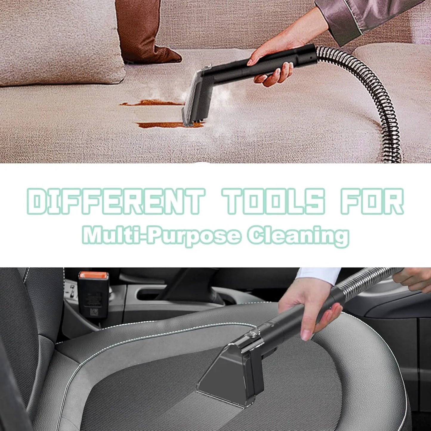 Spot Cleaner Handheld Carpet Cleaner for Sofa Curtain Pet Hair Spray Suction Integrated Machine Clean Machine