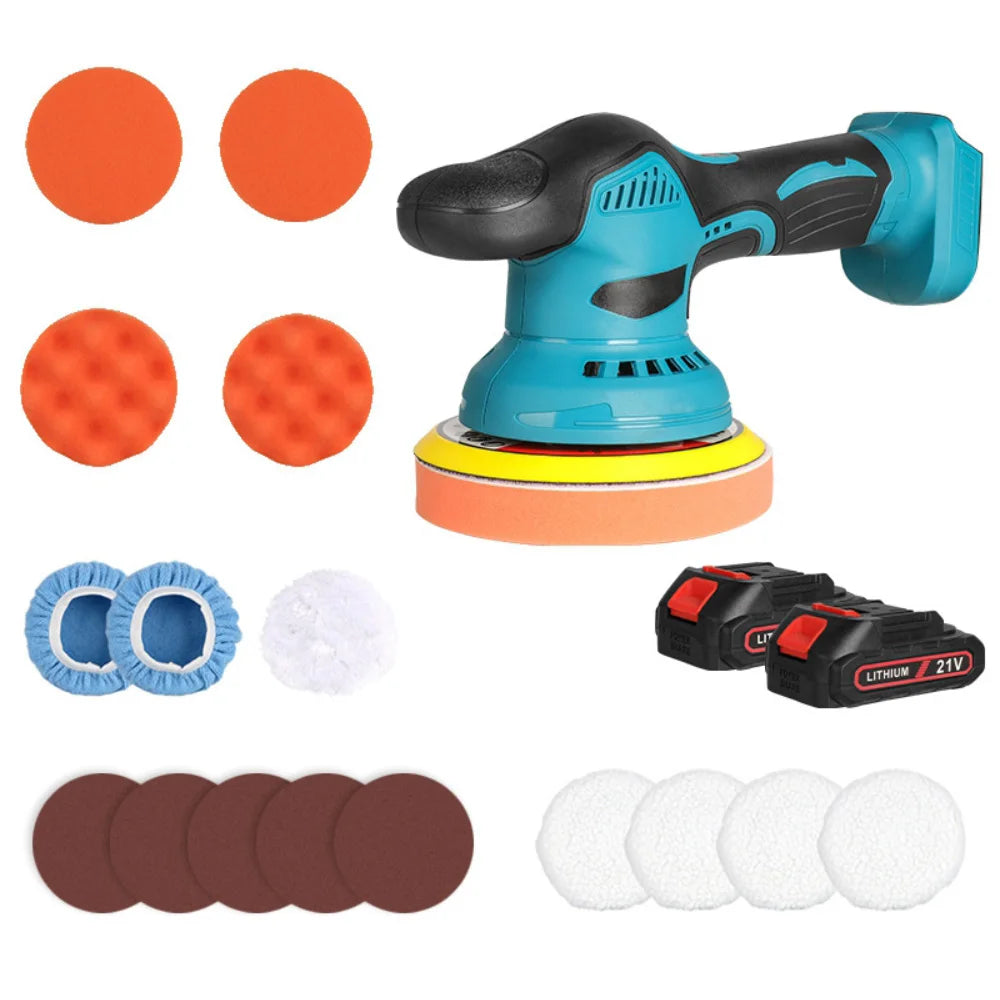 DWiusty 21V Wireless Electric Vehicle Polishing Machine Waxing Polishing Tools Automatic Waxing Machine 6-Speed Glazing Machine