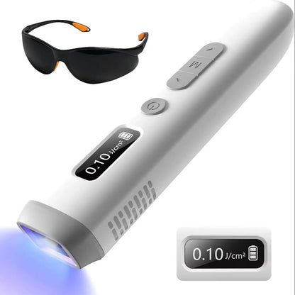 308nm UVB Vitiligo Phototherapy Lamp Handheld Home Use UV Light Therapy Device for Psoriasis Eczema White Spots Skin Treatment