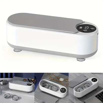 Ultrasonic Cleaner,Portable Sonic Cleaning Machine with Digital Timer,Household Cleaner for Eyeglasses,Jewelry,Rings,Dentures,Watches