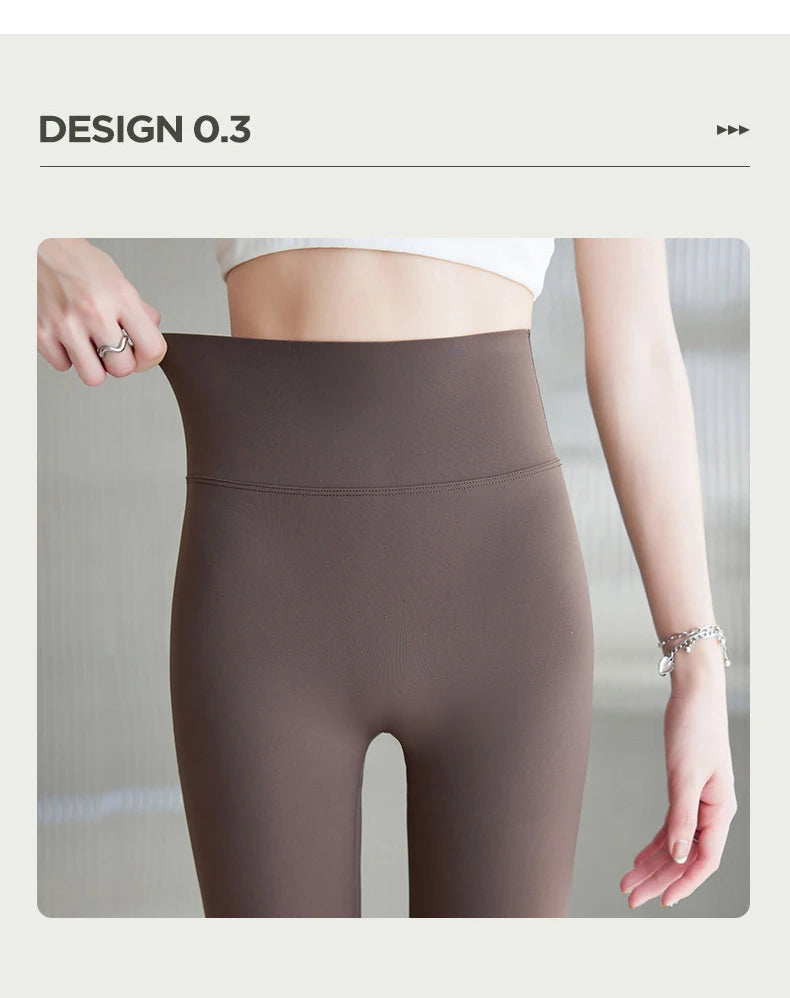 BIVIGAOS Summer Seamless Skin Feel Ultrathin Shark Leggings Women High Waist Tight Leggings Multicolor Sport Fitness Leggings
