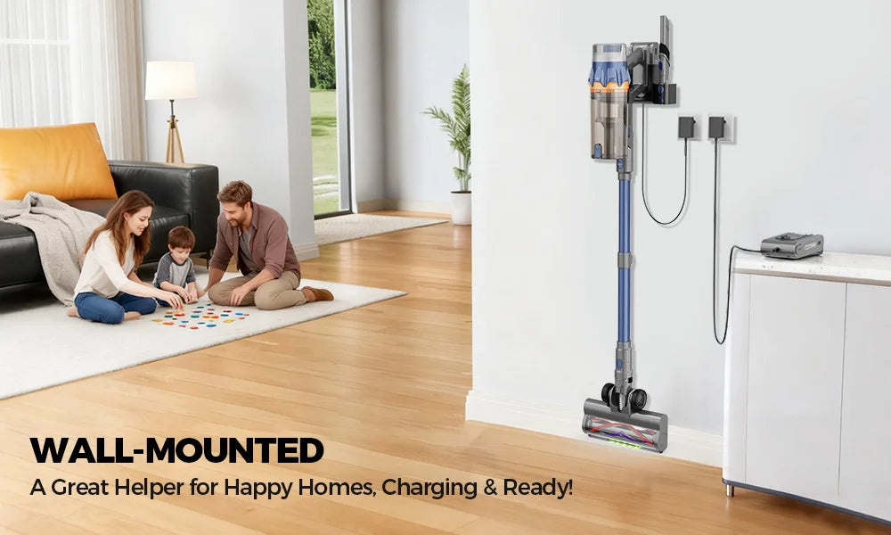 COTIAR S25 Cordless Vacuum Cleaner 650W 60kPa Strong Suction 70 Mins Runtime Handheld Home Appliance Portable Removable Battery