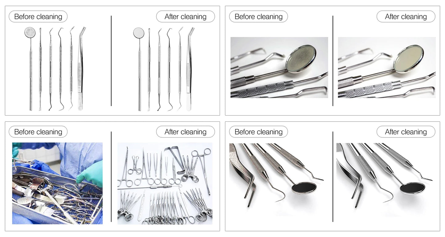Ultrasonic Cleaner Glass Jewelry Watch Tools 1L 40KHz Ultrasonic Cleaning Machine 60W 120W Ultrasound Bath Degas Semiwave