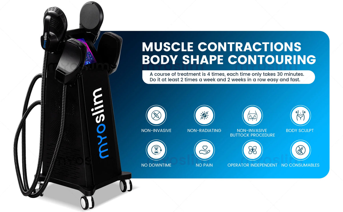 EMS Body Sculpting Machine 6500W MYIMuscle Building Fat Burning Abdominal Weight Loss Fitness Equipment