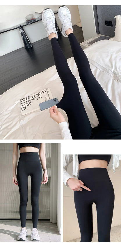 BIVIGAOS Summer Seamless Skin Feel Ultrathin Shark Leggings Women High Waist Tight Leggings Multicolor Sport Fitness Leggings
