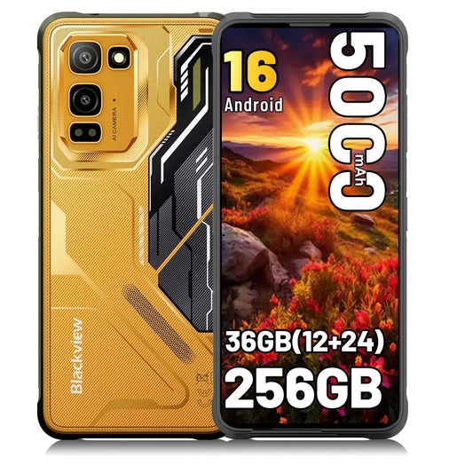 Blackview FORT 5 Android 16 Rugged Smartphone 36GB(12+24)+256GB 6.78" HD+ IPS 5000mAh Mobile Phone Smartphone Mobile Phone NFC