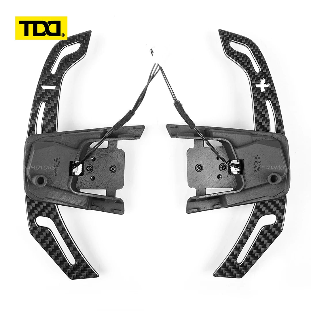 TDD Carbon Fiber Magnetic Paddle Shifters for Volkswagen GTI Golf 7 Golf R MK7/7.5 VW Scirocco Arteon Shift Paddle Extensions