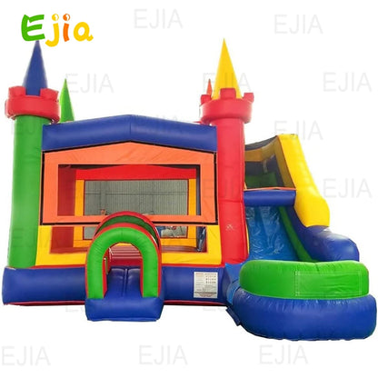 5.8m Inflatable Jungle Bounce House & Slide – Commercial Grade Pink  Combo Bouncy Castle  for Kids Ultimate Fun  Outdoor Events
