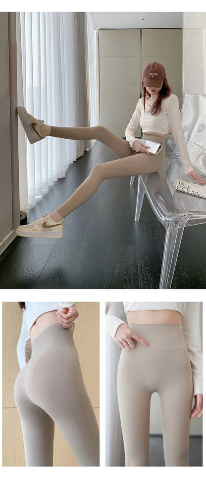 BIVIGAOS Summer Seamless Skin Feel Ultrathin Shark Leggings Women High Waist Tight Leggings Multicolor Sport Fitness Leggings