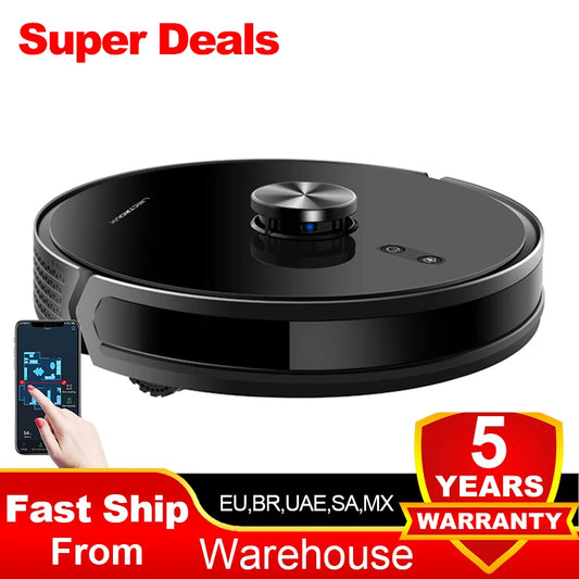 Robot Vacuum Cleaner Liectroux/LILIN X6,Laser System,Multiple-Floor Maps,Restricted Area Setting for Home Carpet Cleaning