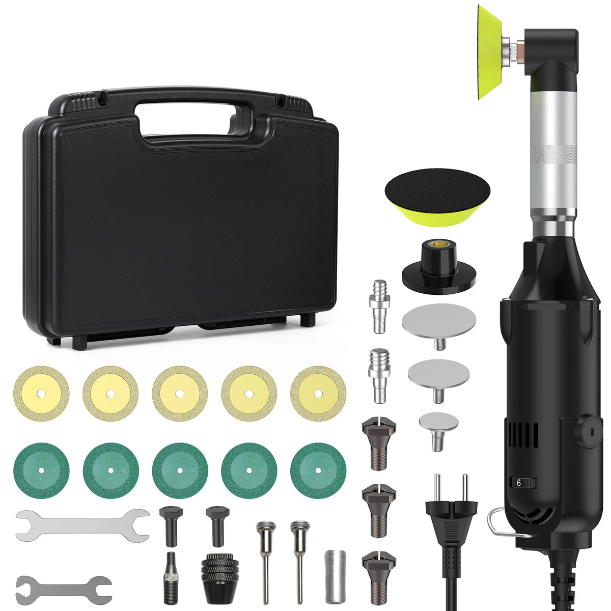90° Ceramic Tile Beauty Sewing Tool Electric Straight Grinder 6 Variable Speeds Cleaning Machine Grinder Sander Polisher