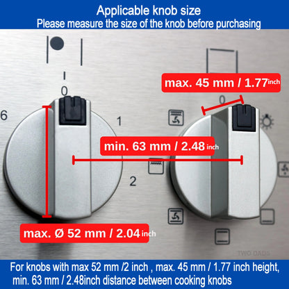 2/5 Pcs Stove Knob Covers Child Safety Plastic Kitchen Safety Guards Universal Gas Oven Lock Protectors Home Cookware Security