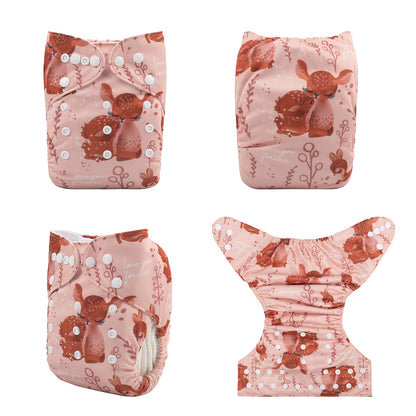 U Pick ALVABABY Digital Position Cloth Diapers Baby Reusable Modern Cloth Nappy for Baby with 1pc Microfiber Insert