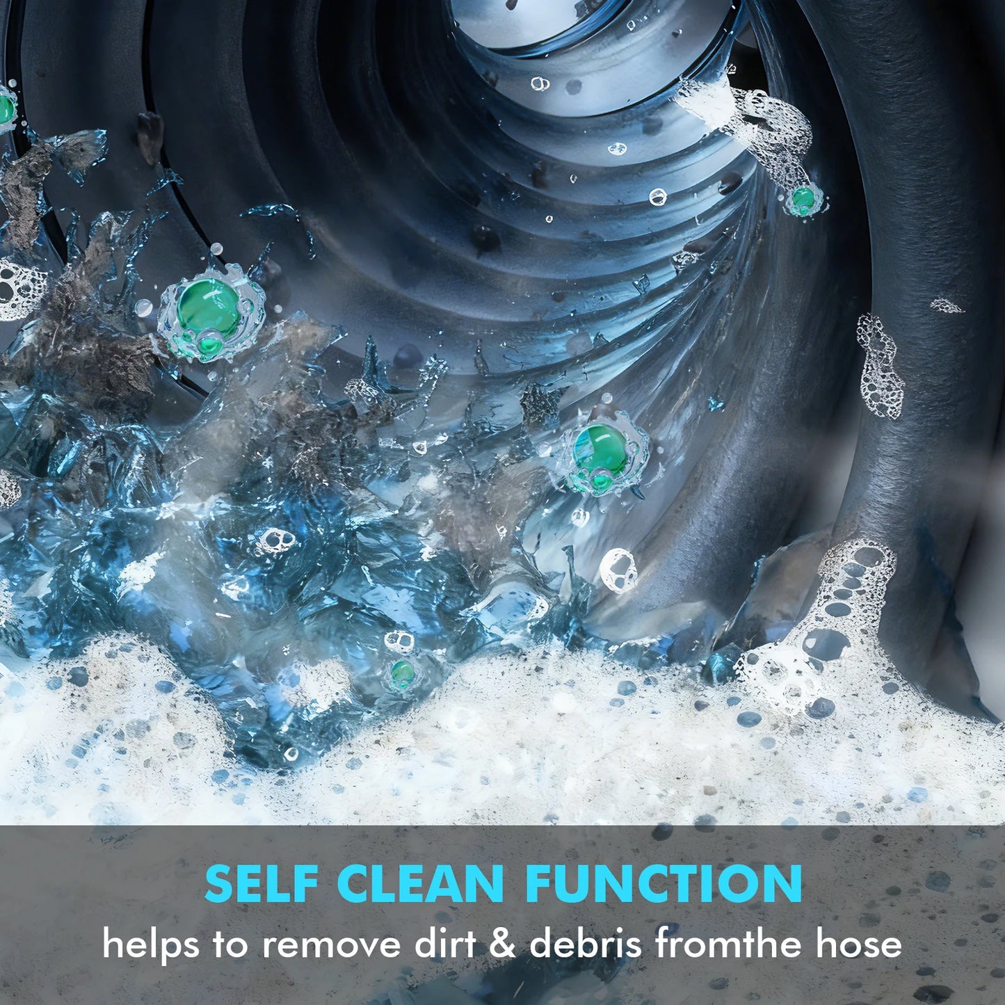 25KPA Washing Vacuum Cleaner, Portable Wired Rug Cleaner, Removable Stain Cleaner with Two Water Tanks, Wet and Dry Vacuum Cleaner