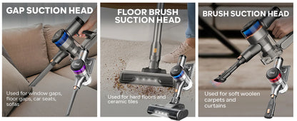Inse S9 cordless vacuum cleaner, 75KPa, 1L tank, LED display, ideal animal hair and Carpet