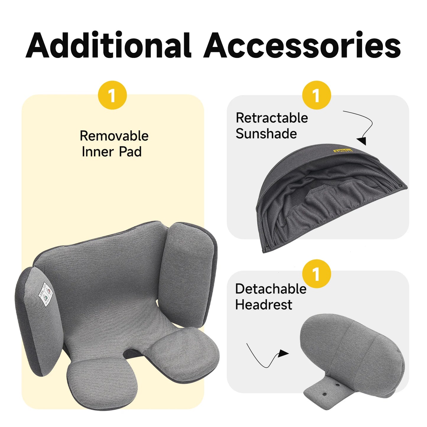 Jovikids Ranger 360° Swivel i-Size Baby Car Seat 40-150cm with Support Leg